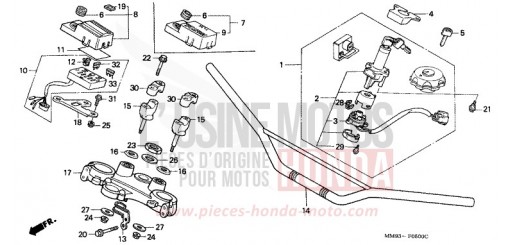 ROHRGRIFF/OBERE BRUECKE XL600VH de 1987